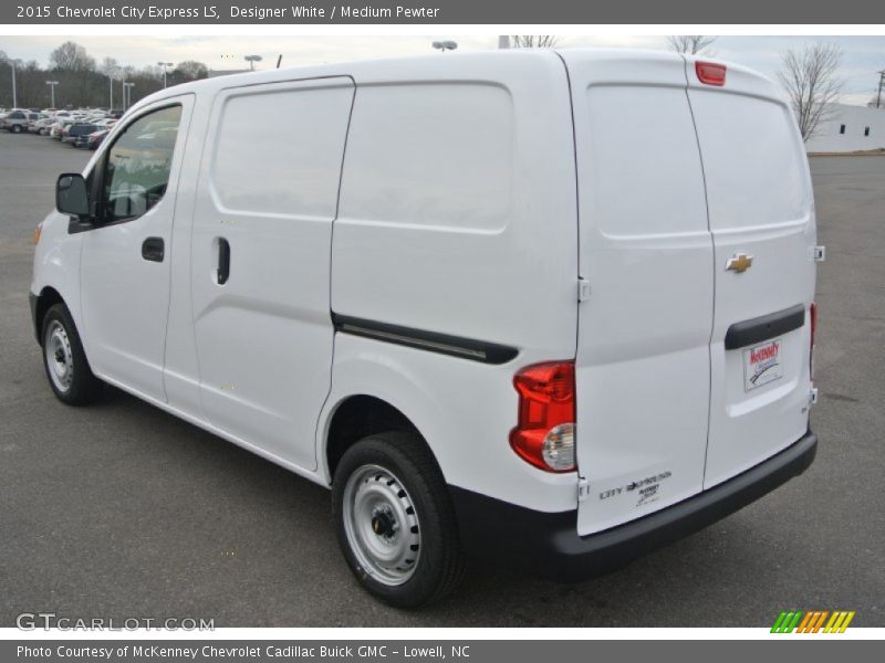 Designer White / Medium Pewter 2015 Chevrolet City Express LS