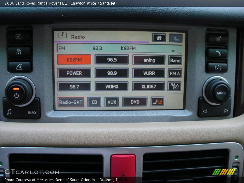 Chawton White / Sand/Jet 2006 Land Rover Range Rover HSE