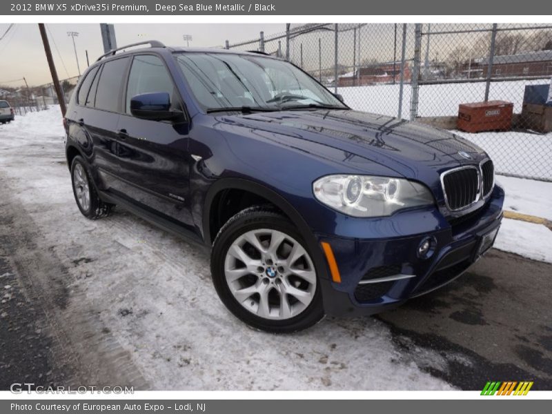 Deep Sea Blue Metallic / Black 2012 BMW X5 xDrive35i Premium