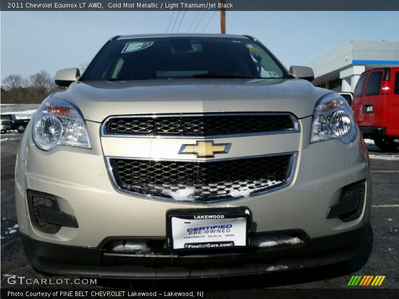 Gold Mist Metallic / Light Titanium/Jet Black 2011 Chevrolet Equinox LT AWD