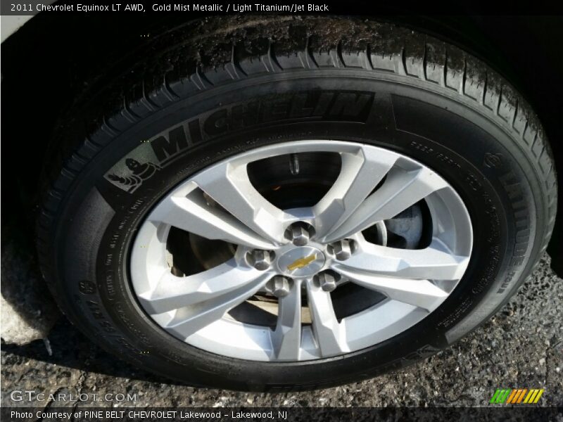 Gold Mist Metallic / Light Titanium/Jet Black 2011 Chevrolet Equinox LT AWD