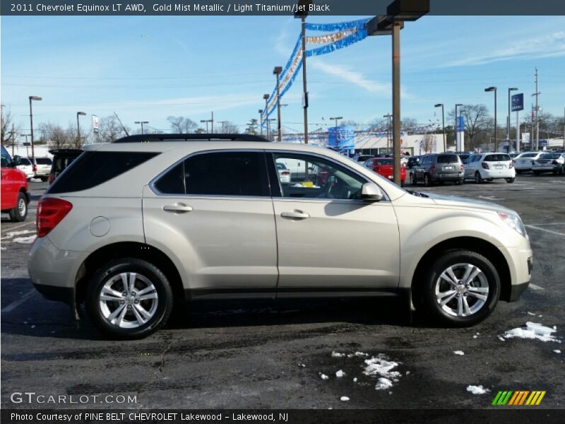 Gold Mist Metallic / Light Titanium/Jet Black 2011 Chevrolet Equinox LT AWD
