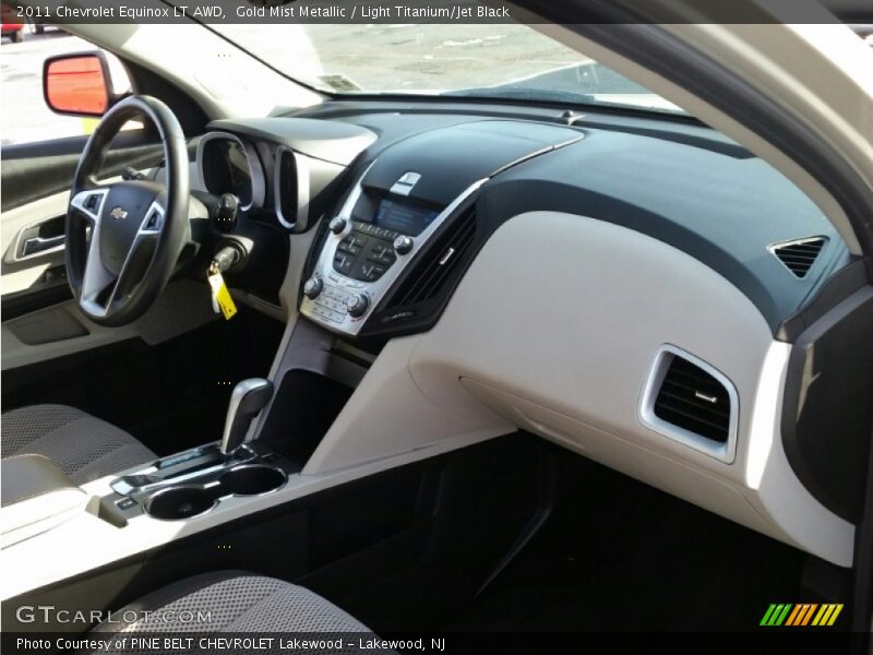 Gold Mist Metallic / Light Titanium/Jet Black 2011 Chevrolet Equinox LT AWD