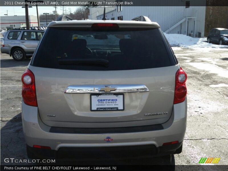 Gold Mist Metallic / Light Titanium/Jet Black 2011 Chevrolet Equinox LT AWD