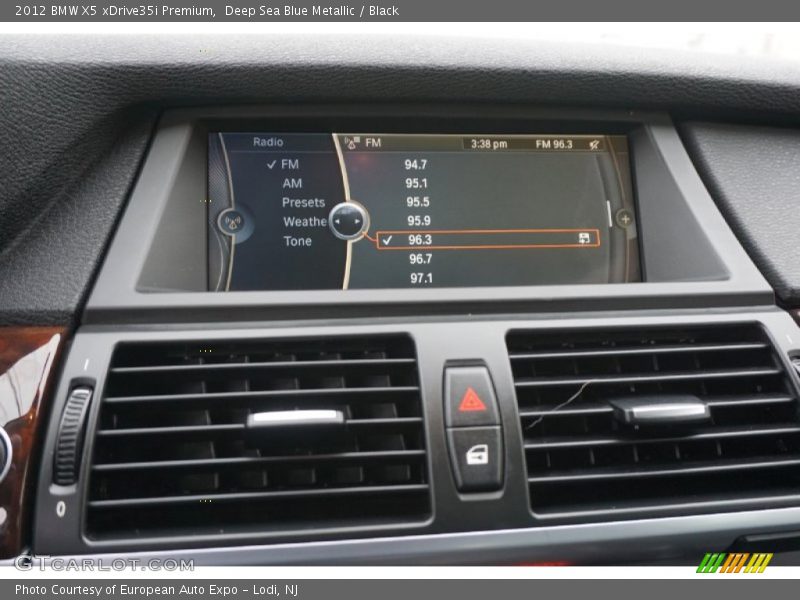 Deep Sea Blue Metallic / Black 2012 BMW X5 xDrive35i Premium