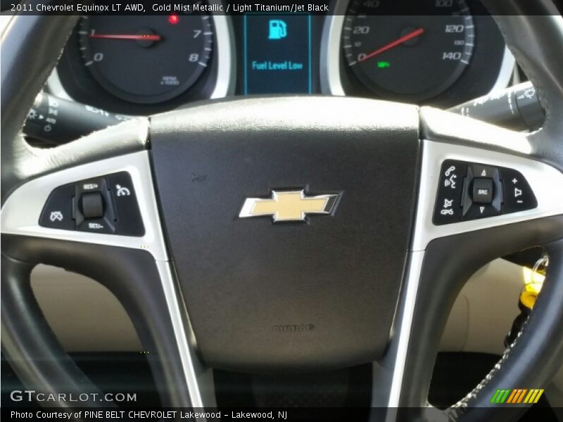 Gold Mist Metallic / Light Titanium/Jet Black 2011 Chevrolet Equinox LT AWD