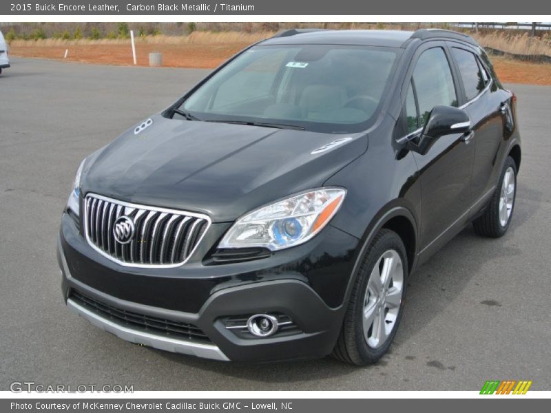 Carbon Black Metallic / Titanium 2015 Buick Encore Leather
