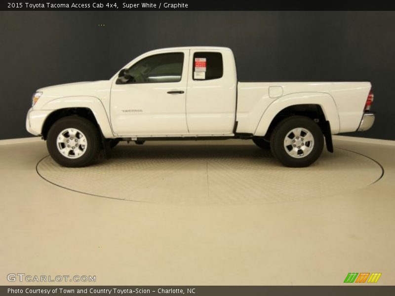Super White / Graphite 2015 Toyota Tacoma Access Cab 4x4