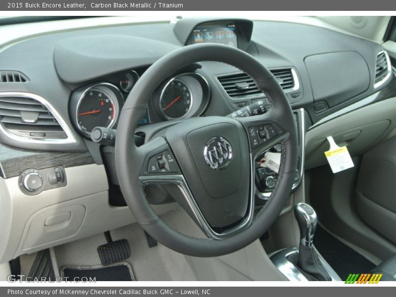 Carbon Black Metallic / Titanium 2015 Buick Encore Leather