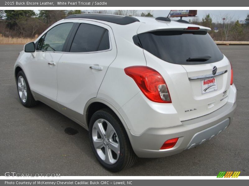 White Pearl Tricoat / Saddle 2015 Buick Encore Leather