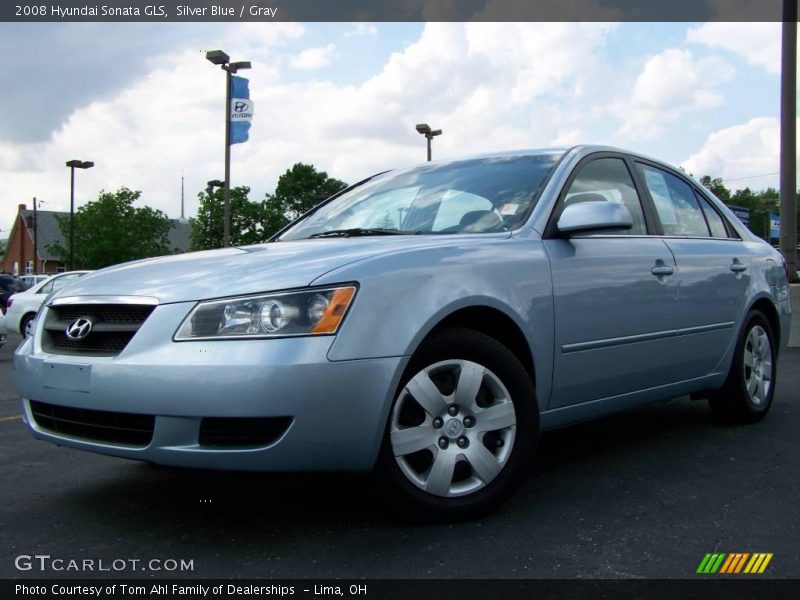 Silver Blue / Gray 2008 Hyundai Sonata GLS
