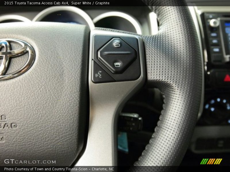 Super White / Graphite 2015 Toyota Tacoma Access Cab 4x4