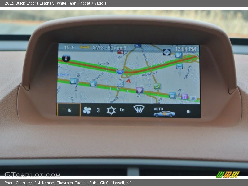 Navigation of 2015 Encore Leather