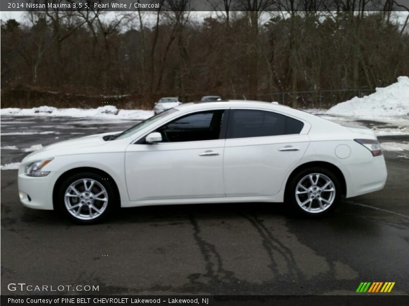 Pearl White / Charcoal 2014 Nissan Maxima 3.5 S