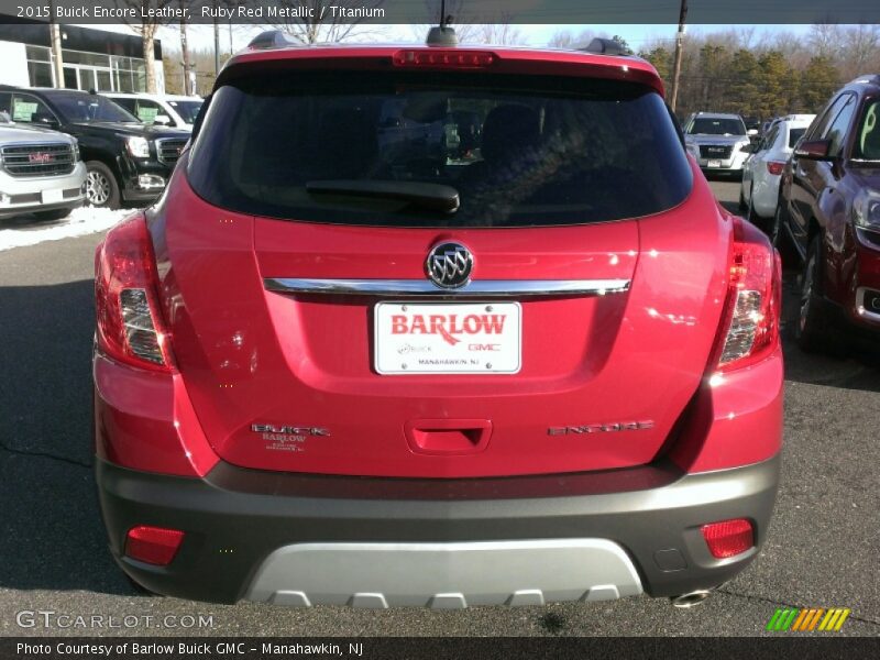 Ruby Red Metallic / Titanium 2015 Buick Encore Leather