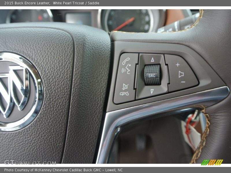 White Pearl Tricoat / Saddle 2015 Buick Encore Leather