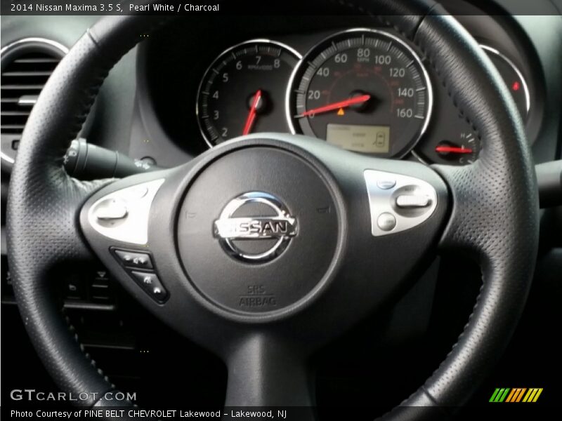 Pearl White / Charcoal 2014 Nissan Maxima 3.5 S