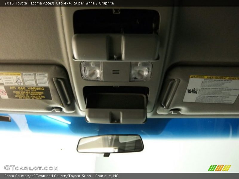 Super White / Graphite 2015 Toyota Tacoma Access Cab 4x4