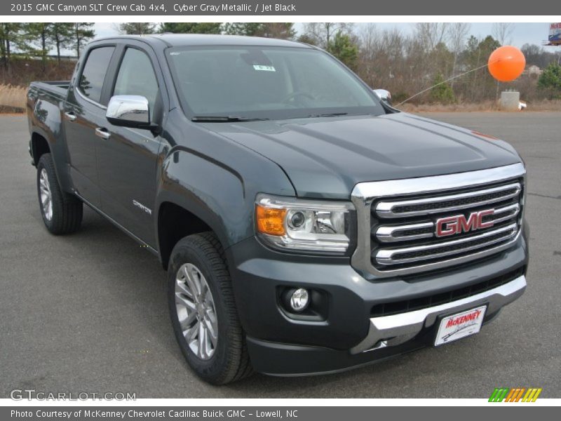Cyber Gray Metallic / Jet Black 2015 GMC Canyon SLT Crew Cab 4x4