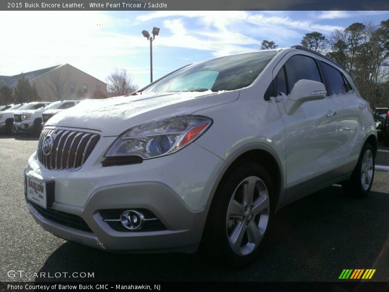 White Pearl Tricoat / Saddle 2015 Buick Encore Leather