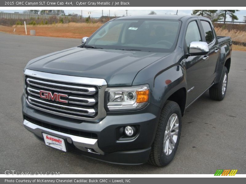 Cyber Gray Metallic / Jet Black 2015 GMC Canyon SLT Crew Cab 4x4