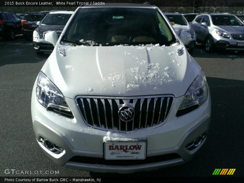 White Pearl Tricoat / Saddle 2015 Buick Encore Leather