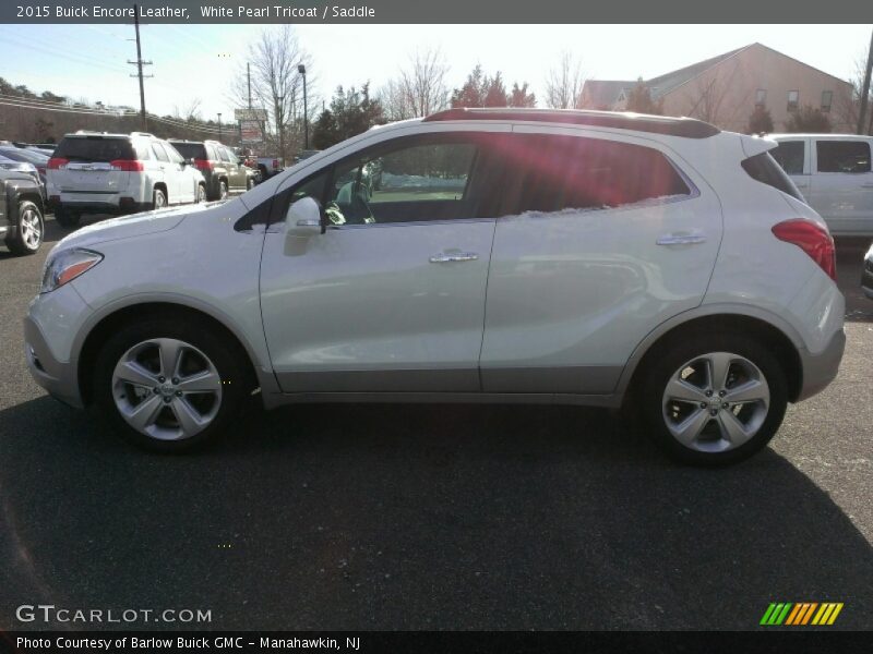 White Pearl Tricoat / Saddle 2015 Buick Encore Leather