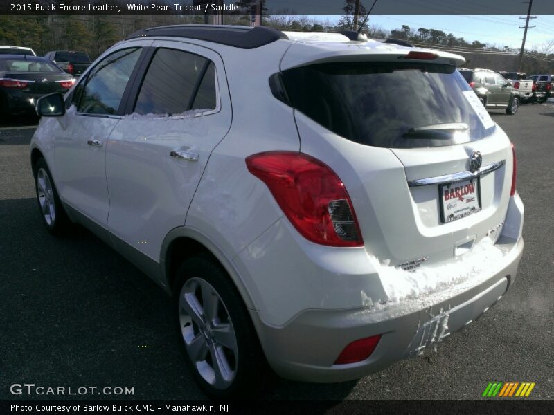 White Pearl Tricoat / Saddle 2015 Buick Encore Leather