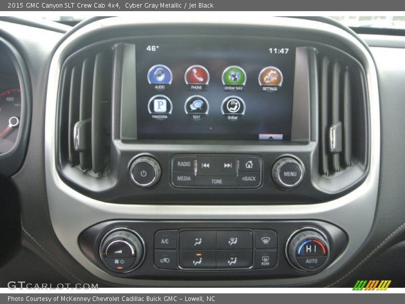 Cyber Gray Metallic / Jet Black 2015 GMC Canyon SLT Crew Cab 4x4
