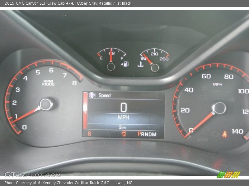 Cyber Gray Metallic / Jet Black 2015 GMC Canyon SLT Crew Cab 4x4