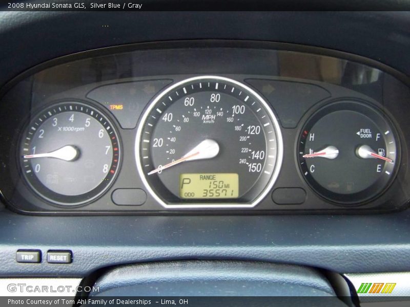 Silver Blue / Gray 2008 Hyundai Sonata GLS