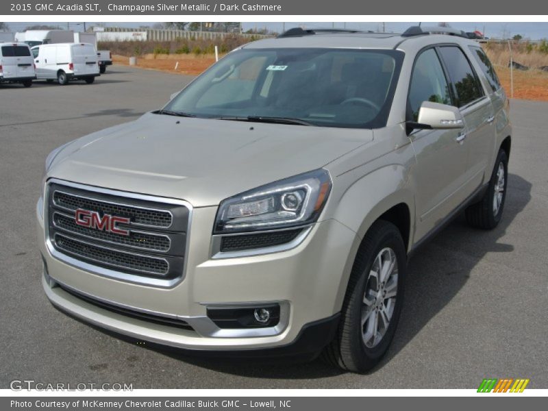 Champagne Silver Metallic / Dark Cashmere 2015 GMC Acadia SLT