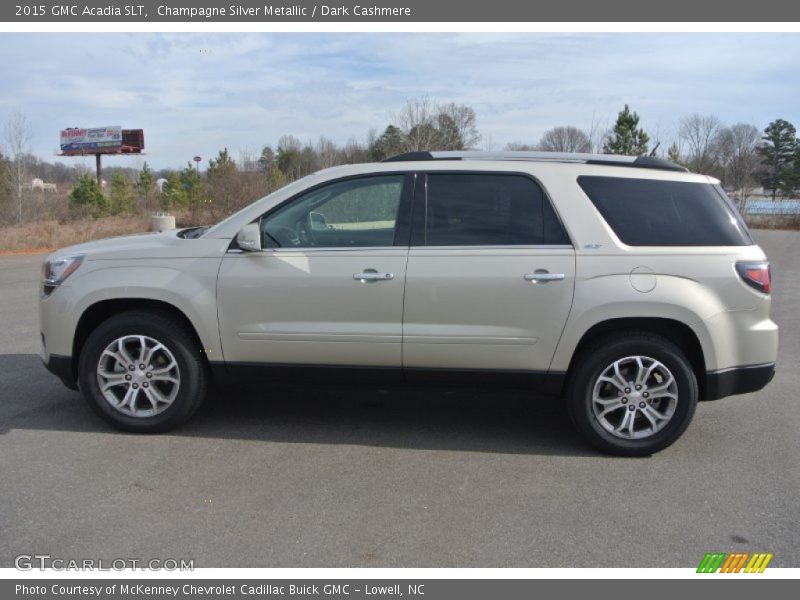 Champagne Silver Metallic / Dark Cashmere 2015 GMC Acadia SLT