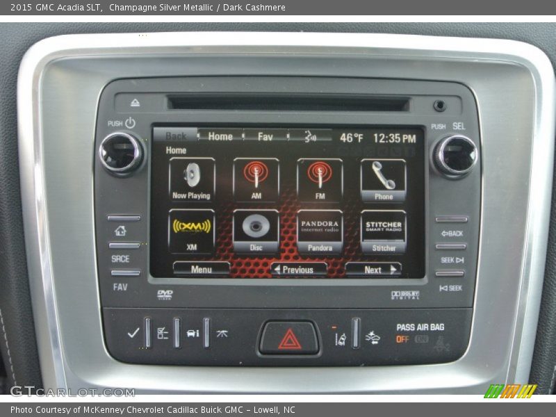 Champagne Silver Metallic / Dark Cashmere 2015 GMC Acadia SLT