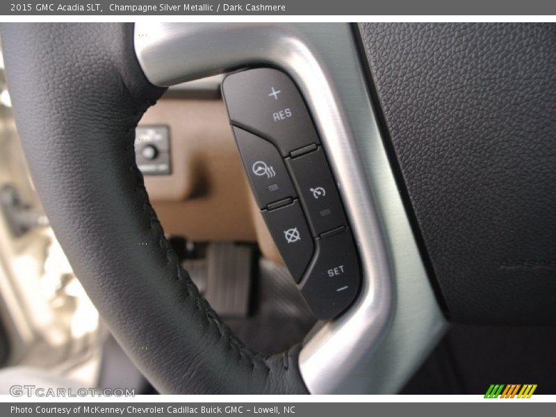 Champagne Silver Metallic / Dark Cashmere 2015 GMC Acadia SLT