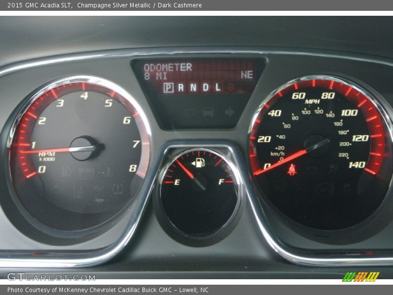Champagne Silver Metallic / Dark Cashmere 2015 GMC Acadia SLT
