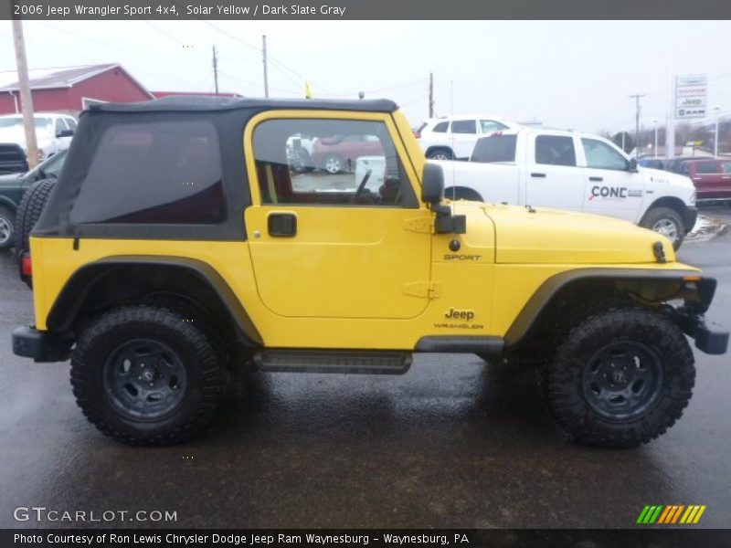 Solar Yellow / Dark Slate Gray 2006 Jeep Wrangler Sport 4x4