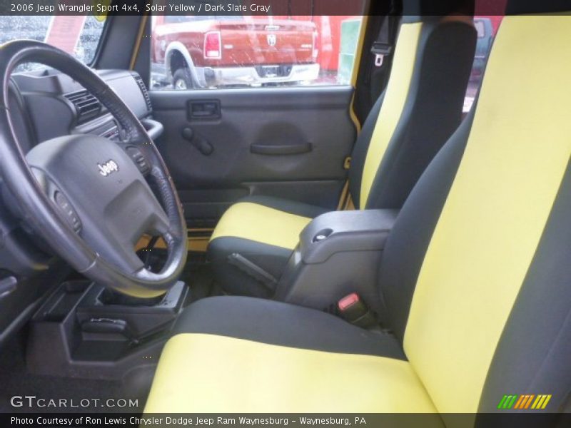 Solar Yellow / Dark Slate Gray 2006 Jeep Wrangler Sport 4x4