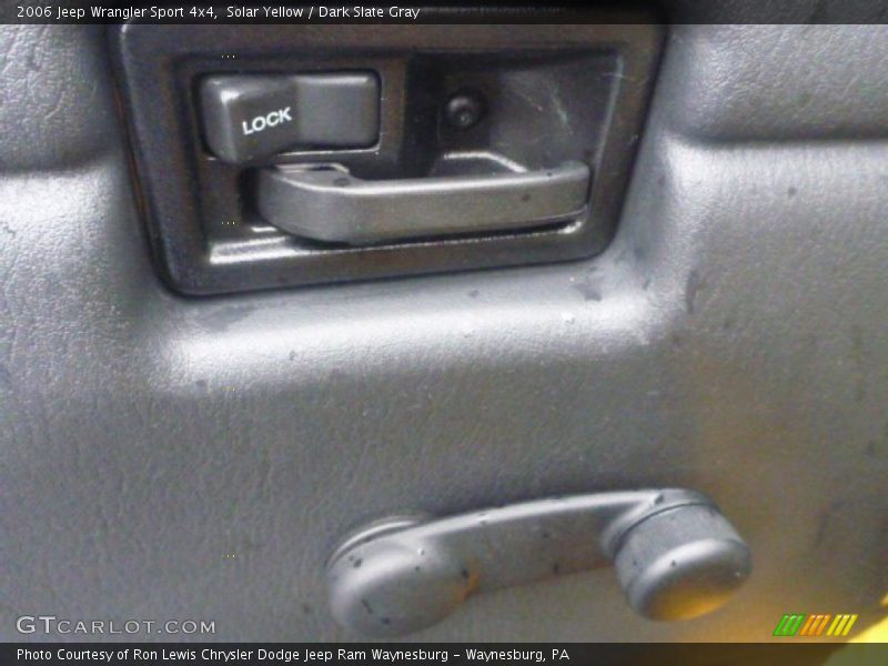 Solar Yellow / Dark Slate Gray 2006 Jeep Wrangler Sport 4x4