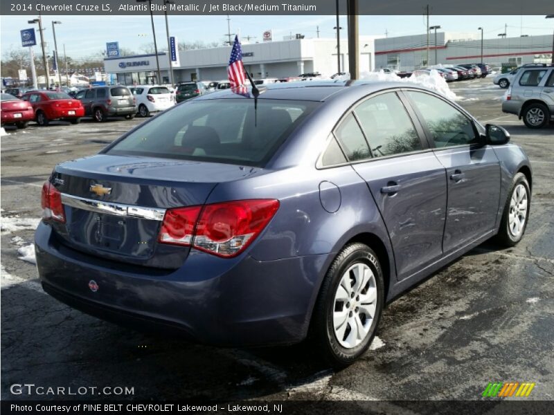 Atlantis Blue Metallic / Jet Black/Medium Titanium 2014 Chevrolet Cruze LS
