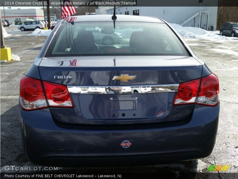 Atlantis Blue Metallic / Jet Black/Medium Titanium 2014 Chevrolet Cruze LS