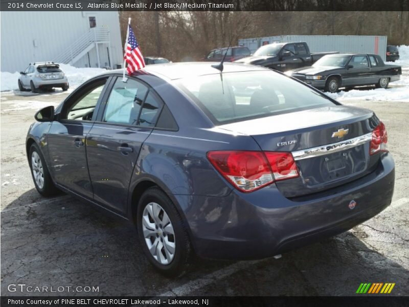 Atlantis Blue Metallic / Jet Black/Medium Titanium 2014 Chevrolet Cruze LS