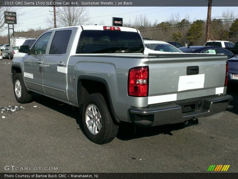 Quicksilver Metallic / Jet Black 2015 GMC Sierra 1500 SLE Crew Cab 4x4