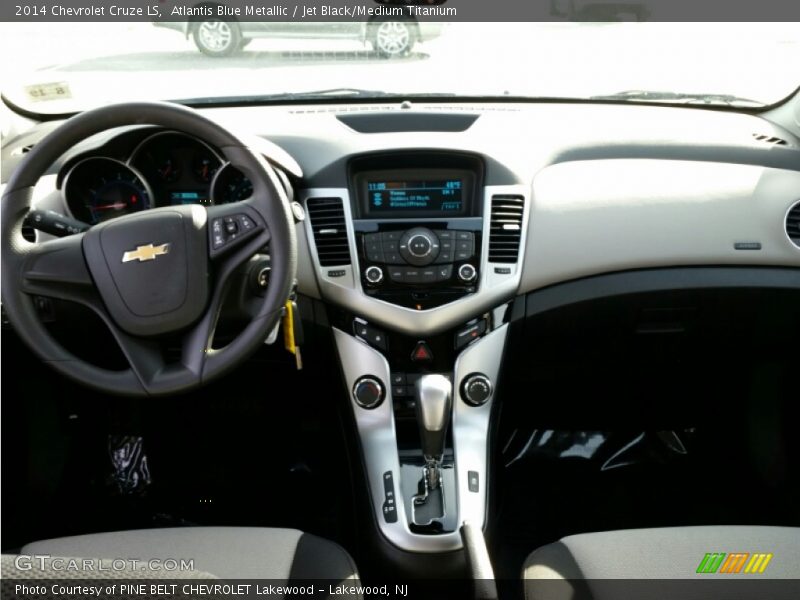 Atlantis Blue Metallic / Jet Black/Medium Titanium 2014 Chevrolet Cruze LS