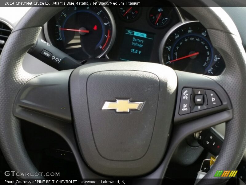 Atlantis Blue Metallic / Jet Black/Medium Titanium 2014 Chevrolet Cruze LS