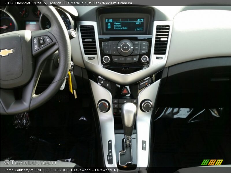 Atlantis Blue Metallic / Jet Black/Medium Titanium 2014 Chevrolet Cruze LS