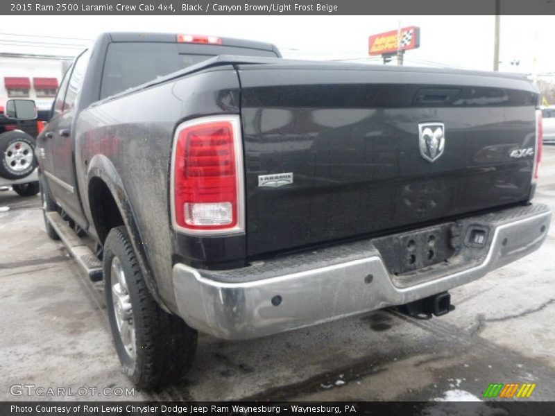 Black / Canyon Brown/Light Frost Beige 2015 Ram 2500 Laramie Crew Cab 4x4