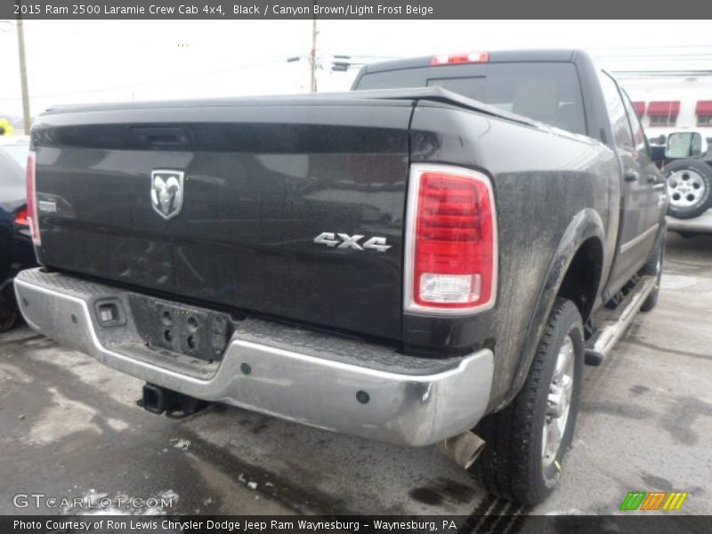 Black / Canyon Brown/Light Frost Beige 2015 Ram 2500 Laramie Crew Cab 4x4