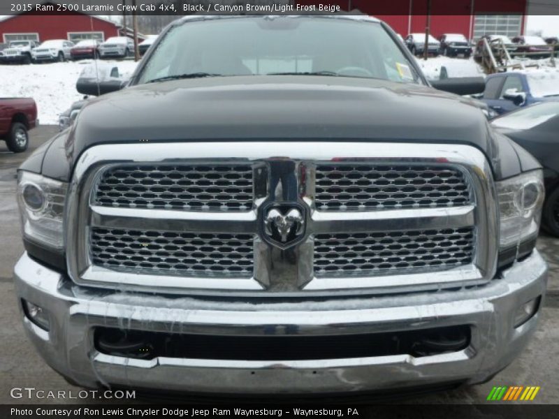 Black / Canyon Brown/Light Frost Beige 2015 Ram 2500 Laramie Crew Cab 4x4