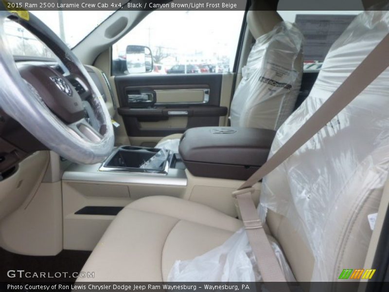  2015 2500 Laramie Crew Cab 4x4 Canyon Brown/Light Frost Beige Interior